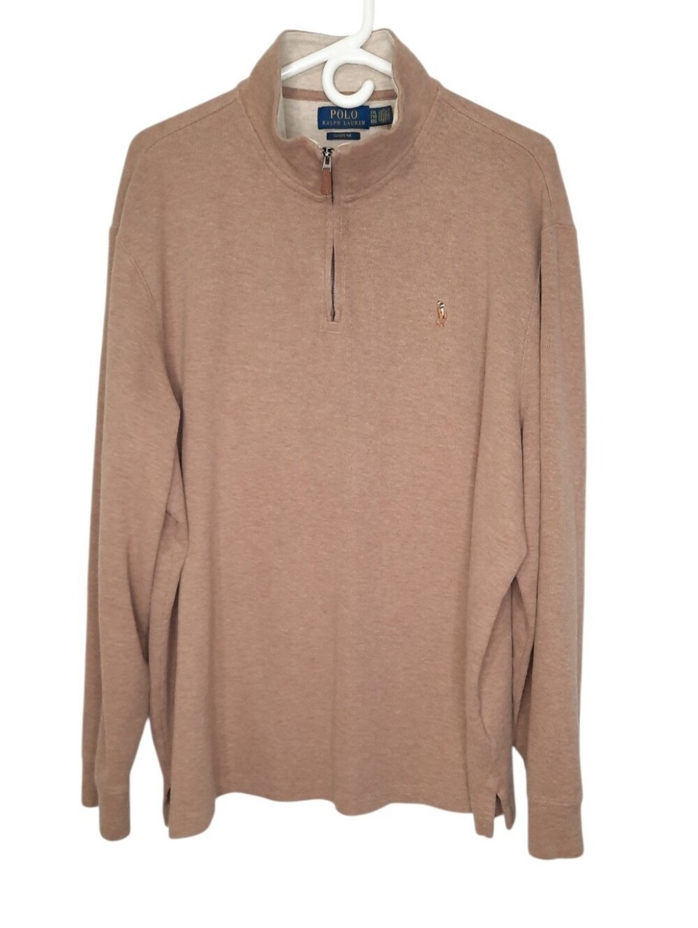 Polo Ralph Lauren Estate Rib Quarter Zip Pullover Sweater Mens Size XXL Cotton